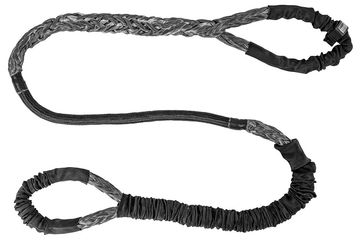 Black tactical rope sling with loops and protective covers.