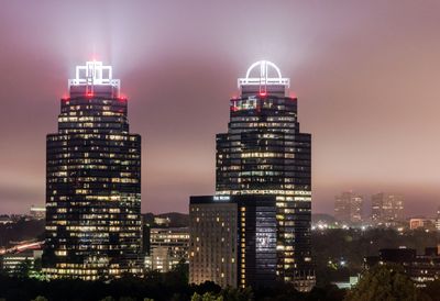 Sandy Springs, GA Concourse Corporate Center V & VI towers, are known as "the King & Queen towers."