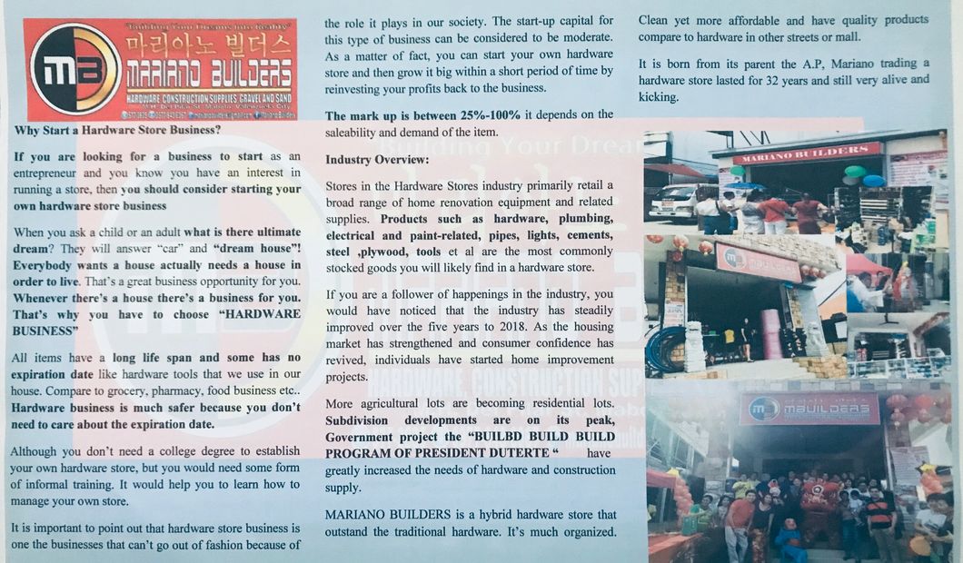 what is mariano builders or mbuilders