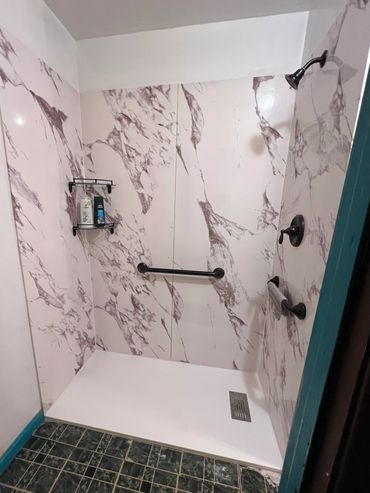 Composite Stone Walk-in Shower
