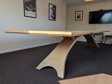 Meeting room table, built for the corporate team at a local company