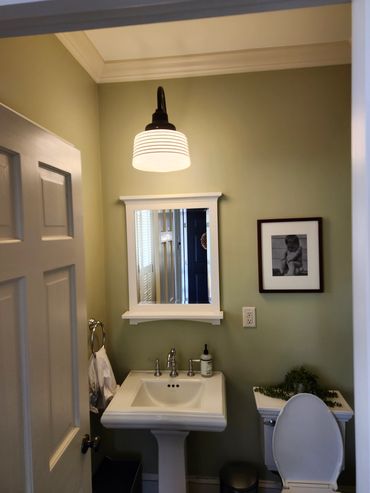 Updated vanity light.
Light provided by Lark and Soul designers of Duxbury