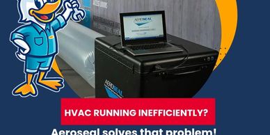 Daycool advertises Aeroseal to fix inefficient HVAC systems and prevent air loss.