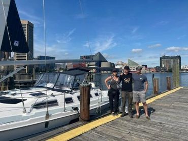Baltimore inner harbor and Fells Point Sailboat tour