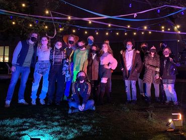Group photo of the cast and crew.