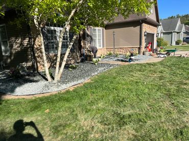 After job of landscape install