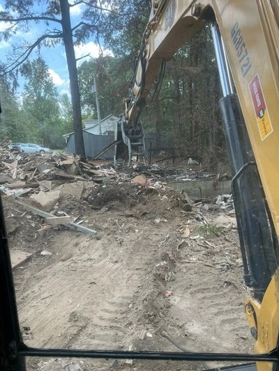 Tearing down mobile home