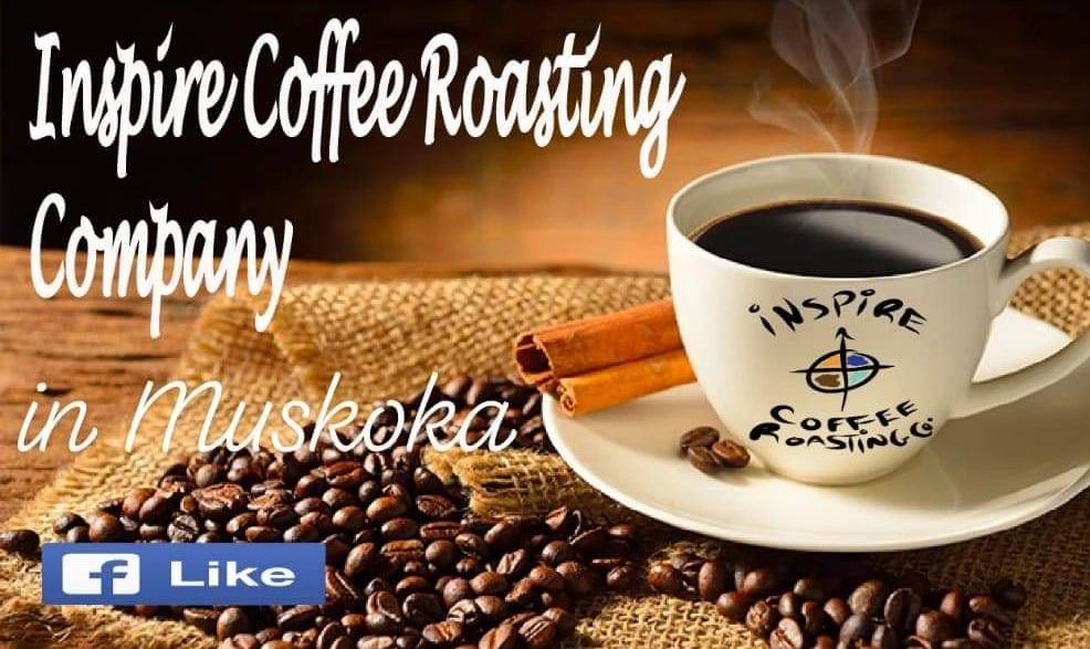 inspire coffee, craft roasted, organic, fair trade, whole bean coffee, in Muskoka.