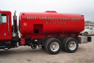 Hot Springs FD retro-fit 3500 gallon tender before
