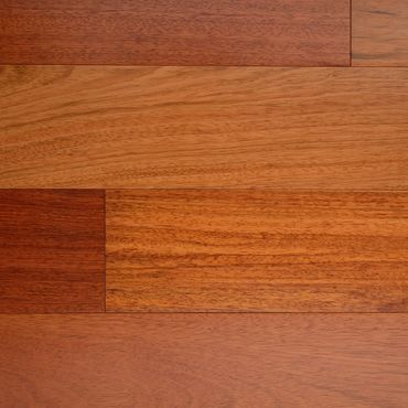 Natural Brazilian Cherry hardwood flooring top down view at legit flooring.