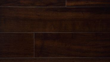 Brown Curupay engineered hardwood flooring display sample.