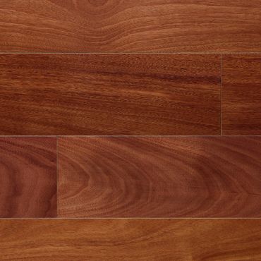Natural Mahogany Santos hardwood flooring from a top view at legit flooring.
