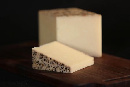 Garlic Pepper Cheddar made by local Kentucky cheese produce Wildcat Mountain Cheese