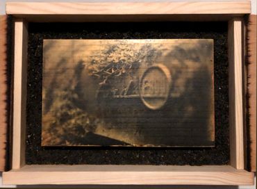 Cars & Trucks Series: F800 3/4 Panel: Liquid Emulsion Print on Pine on Earth Matte Framed with Doors