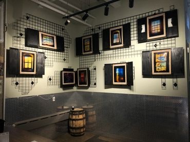 Refuge in Isolation:  First Solo Show:  Gallery View:  Big aLICe Barrel Room in Industry City: March