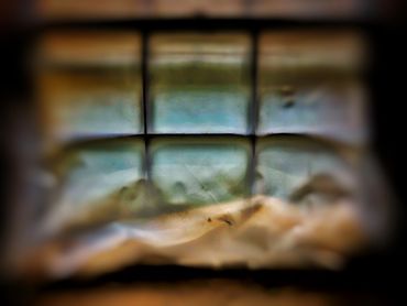 Window Series: Blue Cream Window