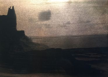 Infrared Ireland: Liquid Emulsion Print on Copper: Castle