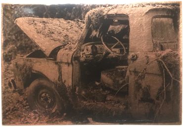 Cars & Trucks Series: Truck 3 Profile: Liquid Emulsion Print on Copper: Currently Unframed