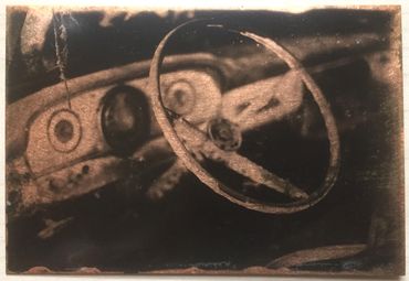 Cars & Trucks Series: Truck 3 Interior: Liquid Emulsion Print on Copper: Currently Unframed