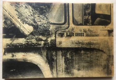 Cars & Trucks on Wood: Liquid Emulsion Print on Plywood: Truck 3 (F100) Medium