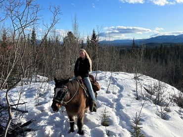 Winter Horseback riding in Whitehorse. Scenic views in Whitehorse.
Walking Trails in Whitehorse.