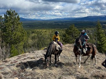 Mothers Day Horseback Ride up our 2 hour trail just outside of Whitehorse Yukon Canada.