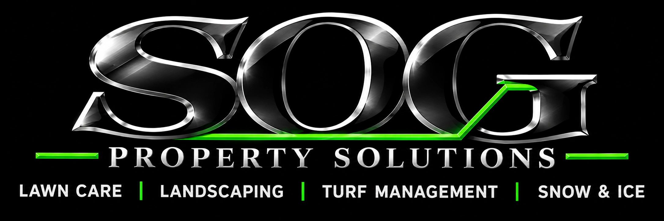 Logo for SOG Property Solutions with services listed.