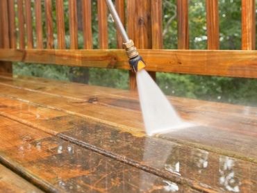 Pressure Washing Deck.
