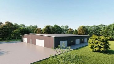 Steel building 100x100x16