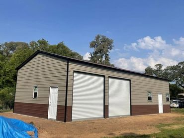 24x50x12 2 car garage with additional interior wall