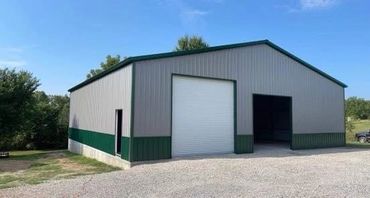 50x50x12 metal 2 car garage