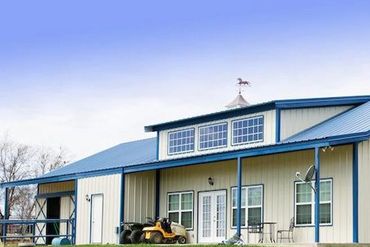 House made from red iron steel