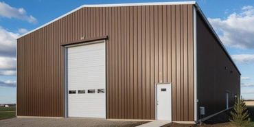 Red iron steel garage 50x100x20