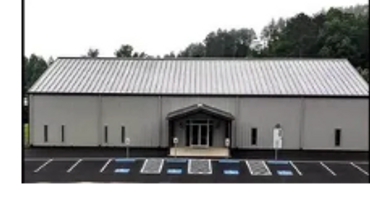 Church offices and school building built with red iron steel