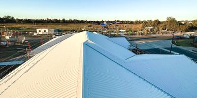 White Colorbond roofing Sunshine Coast. 