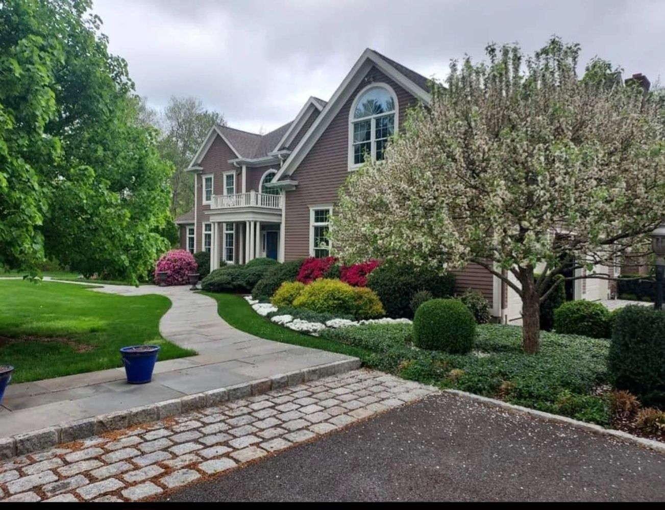 One of the landscapes we have designed and maintained for years