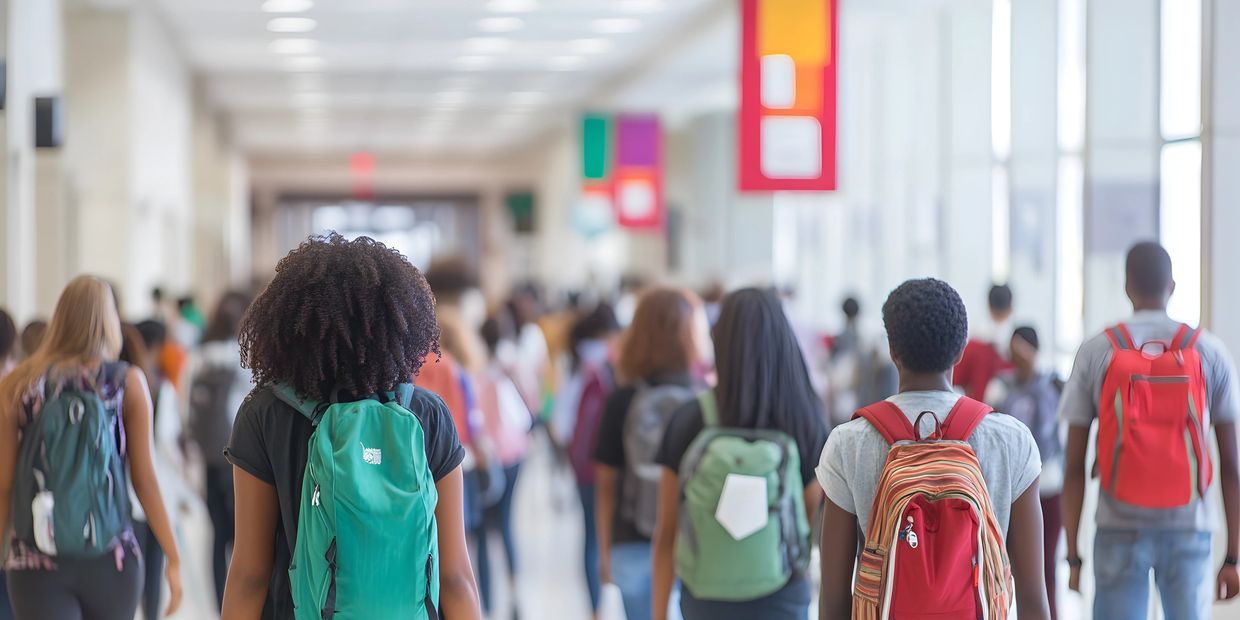 Students of color at a top-performing public school in Connecticut.