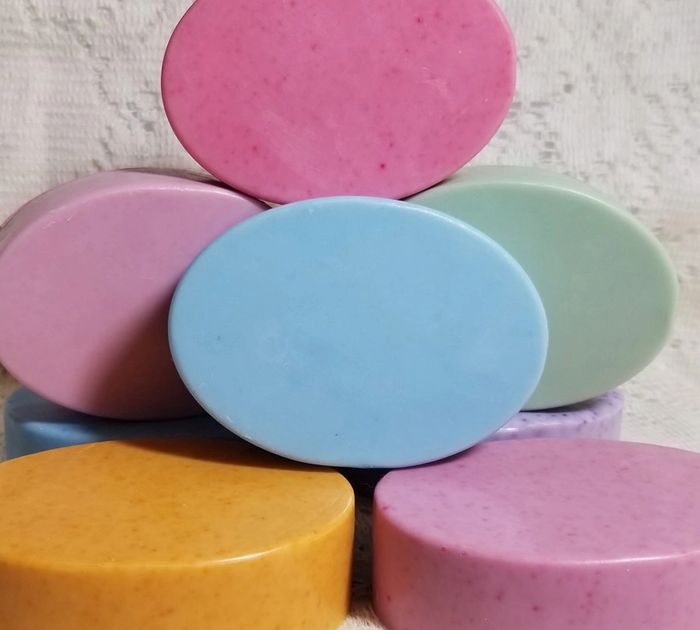 Goats Milk Soap, many scents, colors, and sizes. gentle to skin, moisturizing, hand made