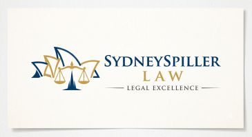 Sydney Spiller Law logo with scales of justice.