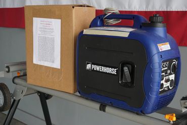 Complete kit next to Powerhorse 2000 generator
