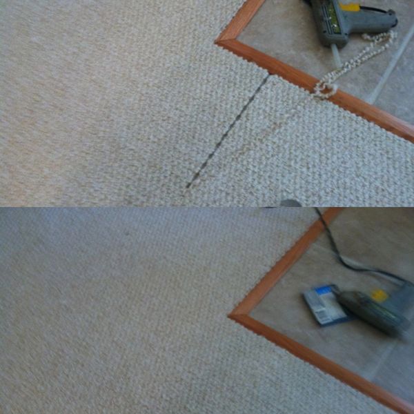 Berber carpet run repair
