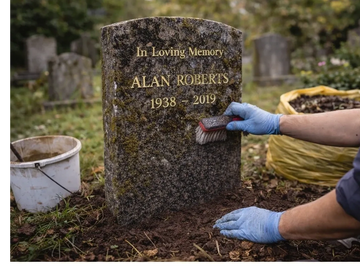 Cost of cleaning a headstone| Headstone Restoration cost. Headstone Cleaning Prices, West Sussex