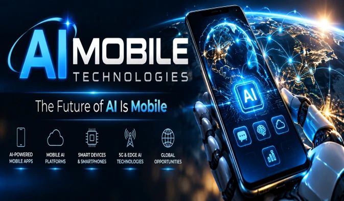 AI Mobile Technologies showcasing future tech with AI and mobile integration.