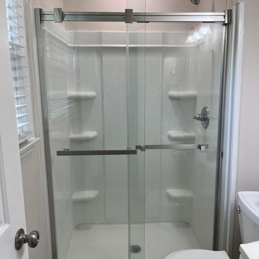 Apex, NC shower door install