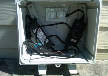 Led lighting in concrete, outdoor living spaces