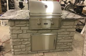 Outdoor kitchen, Stainless Steel grill head, stainless steel cabinet, stainless steel accessories