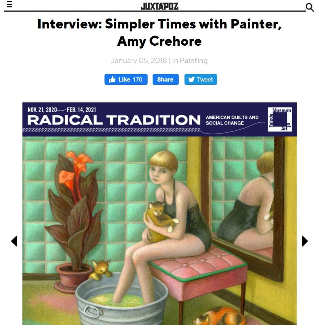 juxtapoz, interview, amy crehore, painter