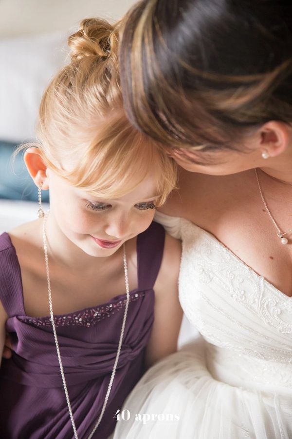 flower girl with bride