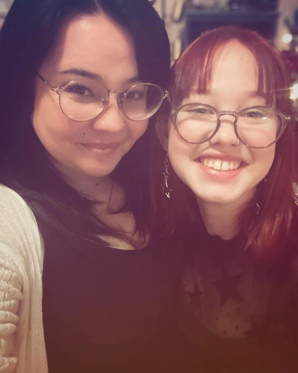 Young mother and teen daughter