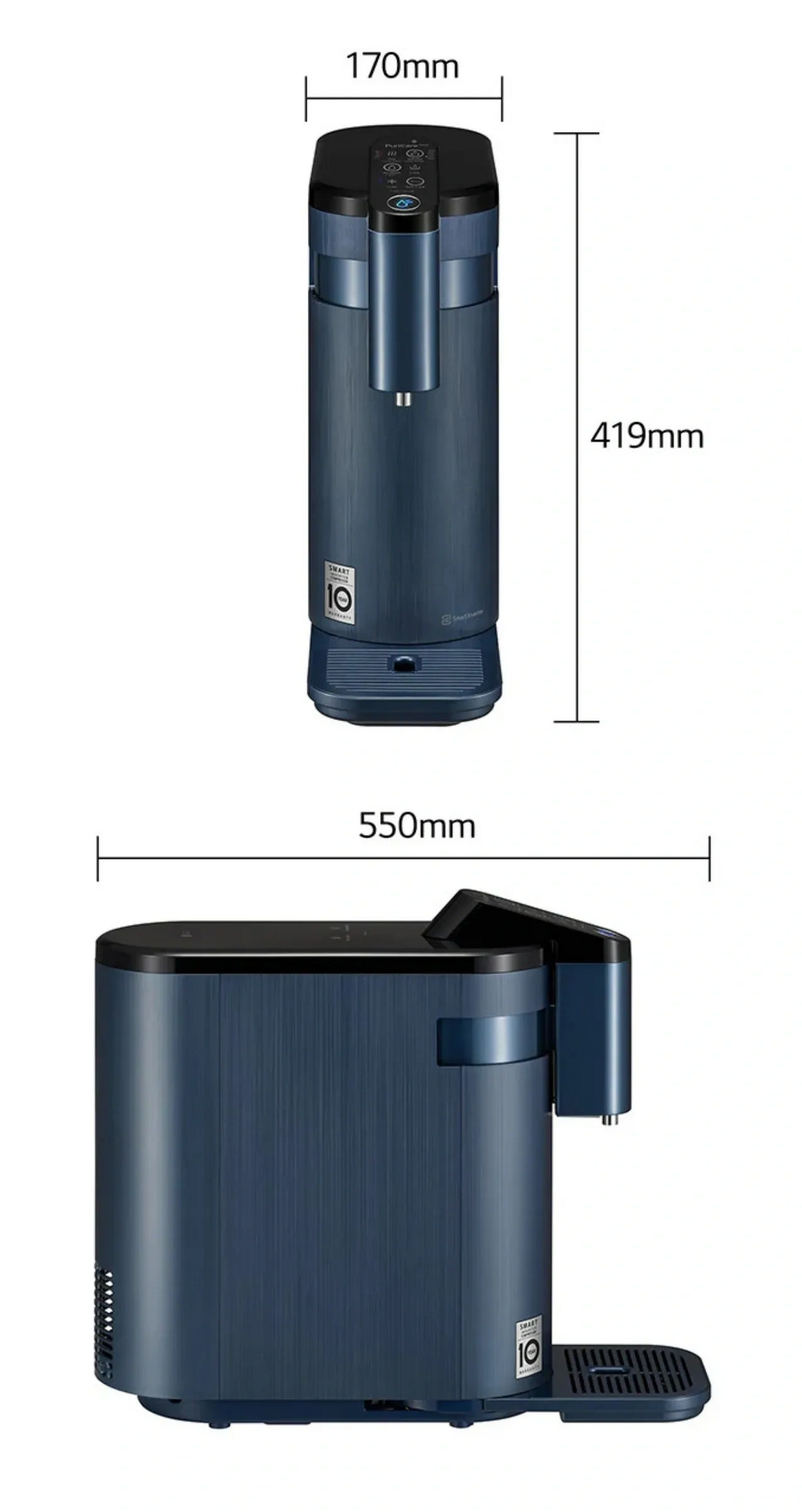 LG PuriCare™ Self-Service Tankless Water Purifier - Navy Blue, WD516AN